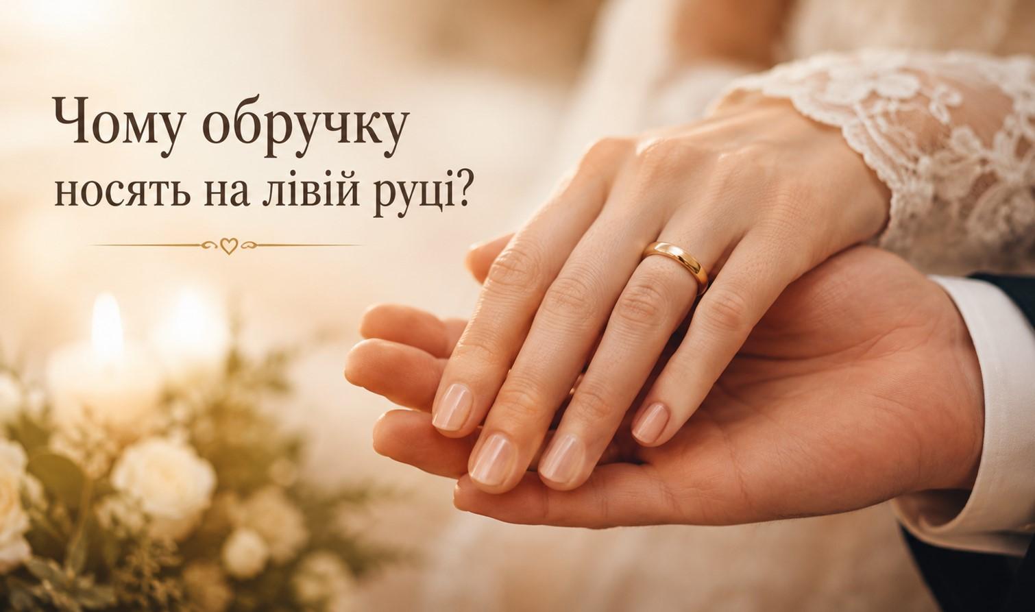 Чому обручку носять на лівій руці: неочікувані факти та міфи