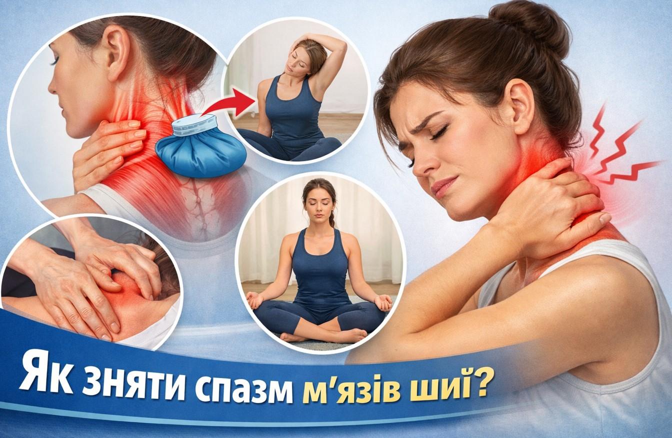 Як зняти спазм м'язів шиї швидко в домашніх умовах?