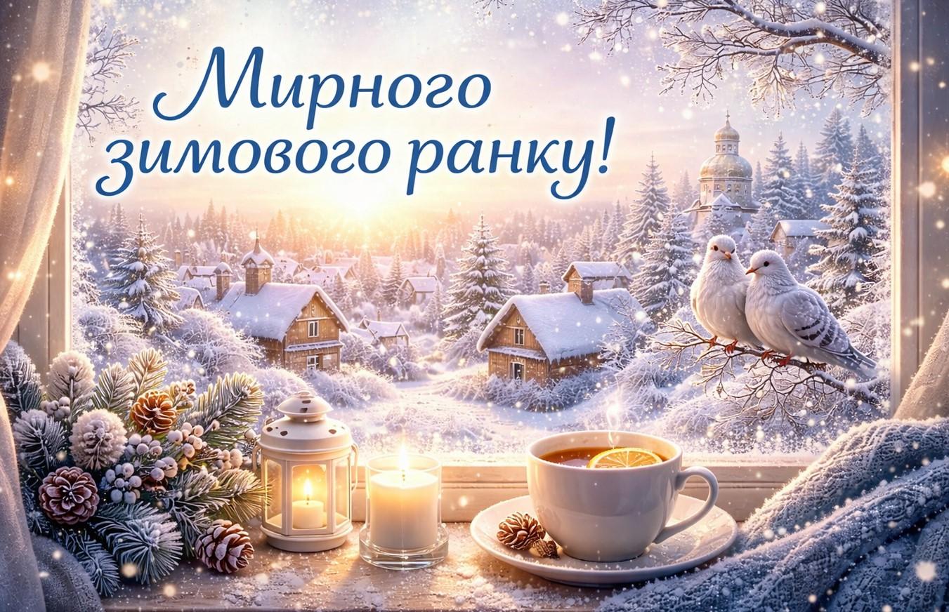Побажання мирного зимового ранку: слова, що зігрівають душу