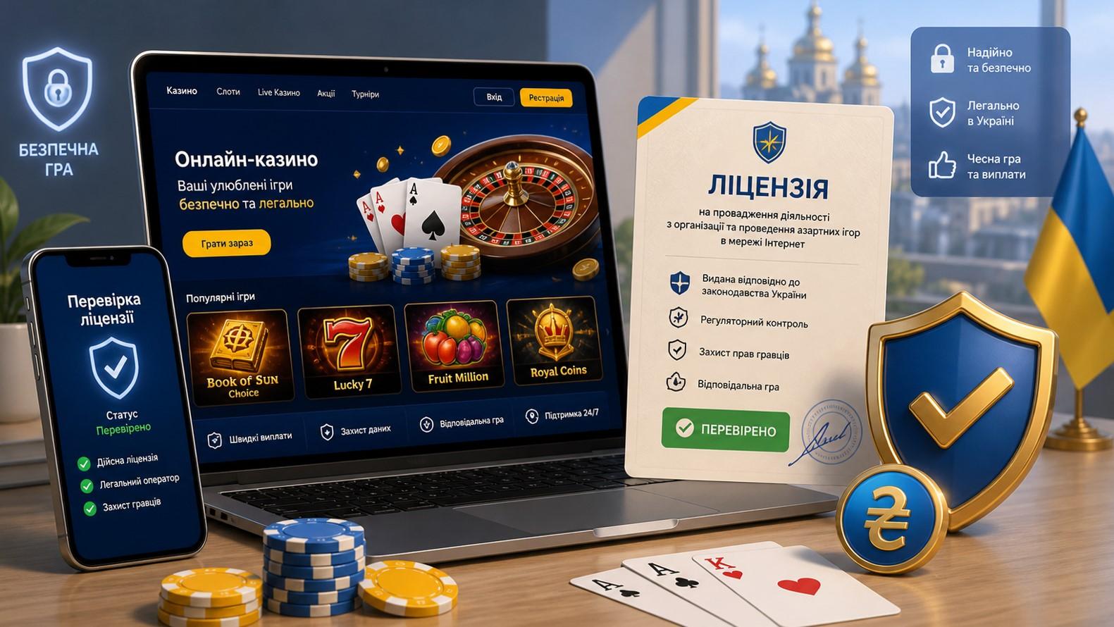 Онлайн казино з ліцензією – як обрати найкраще казино в Україні