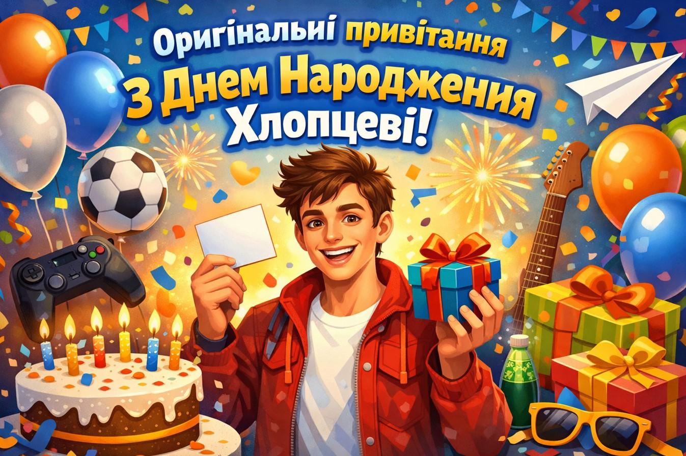 Оригінальні привітання з днем народження хлопцеві: топ ідеї та тексти