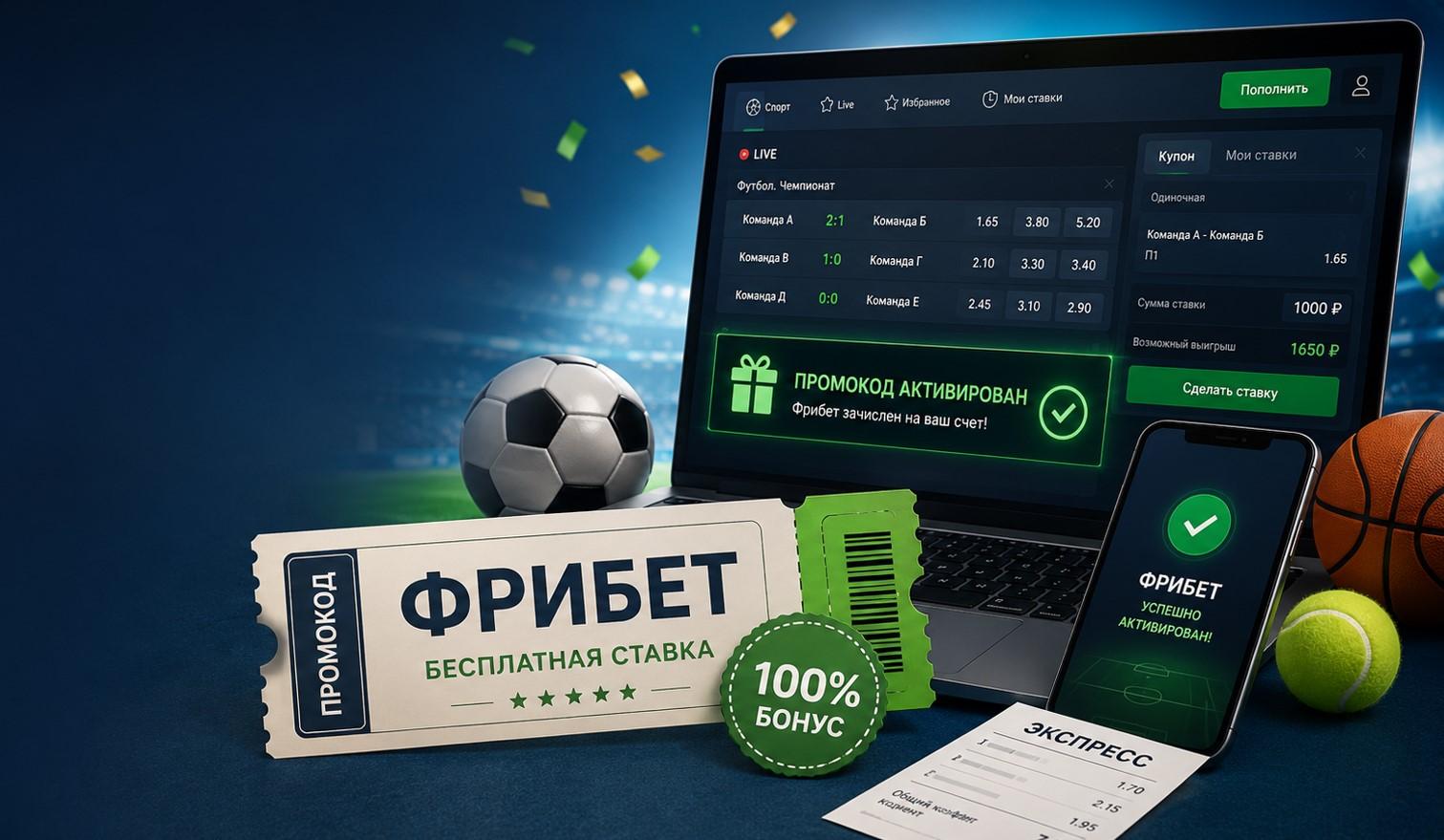 Промокоды БК на бесплатную ставку: где искать купоны?