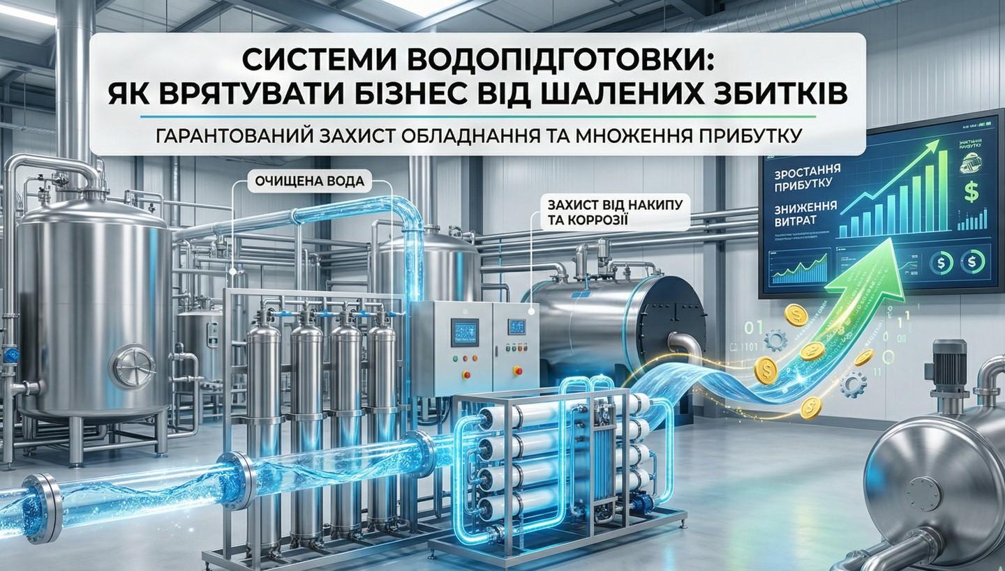 Системи водопідготовки: як врятувати бізнес від шалених збитків