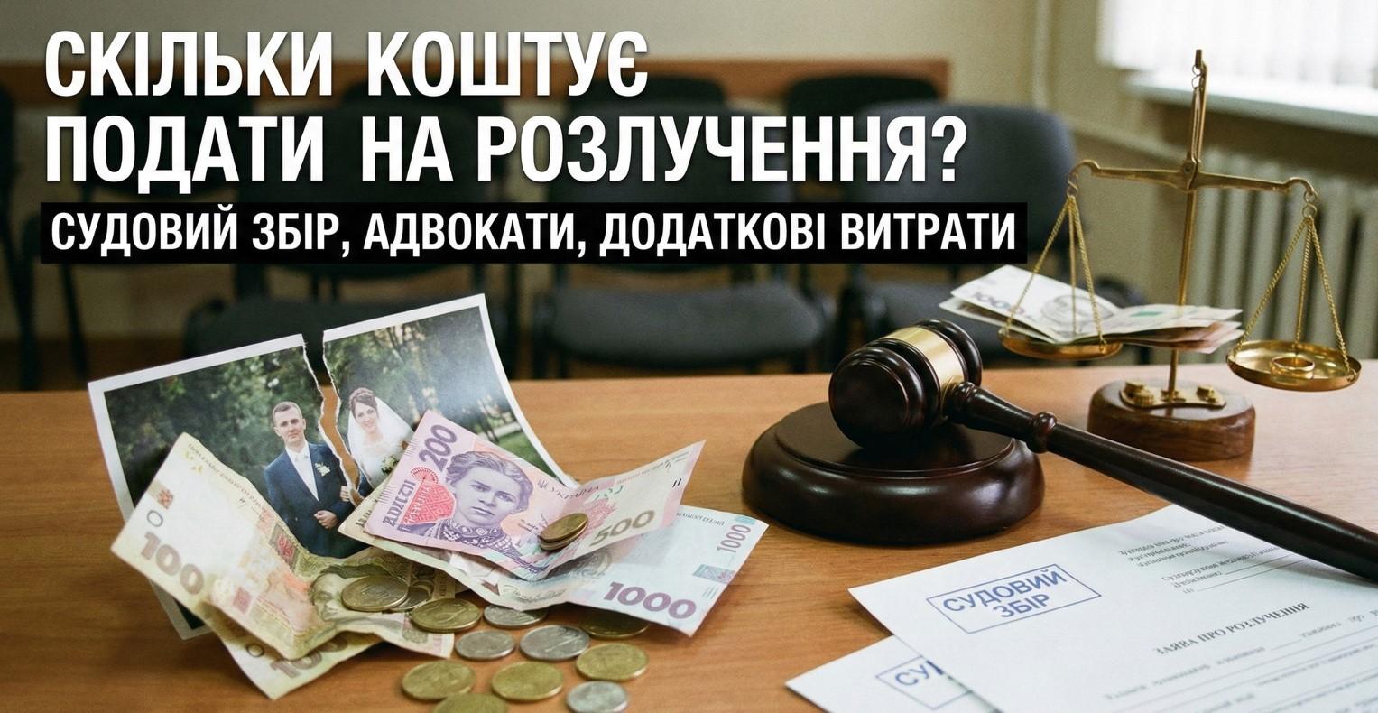 Скільки коштує подати на розлучення у 2026 році: ціни та збори