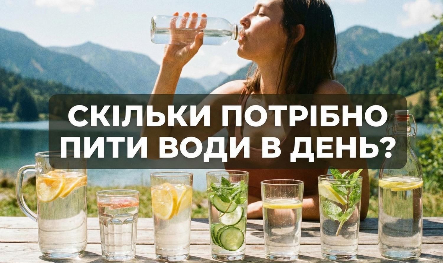 Скільки потрібно пити води в день: розвінчуємо старі міфи