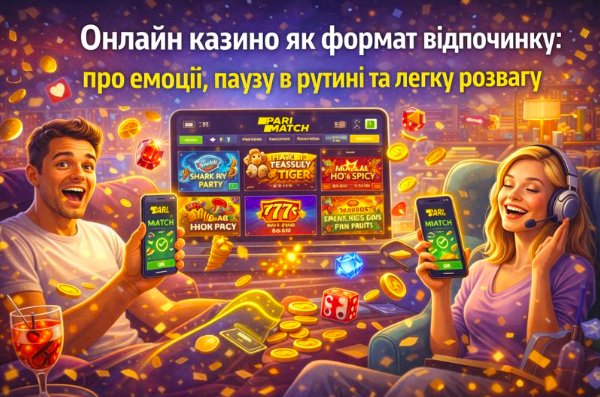 Онлайн казино як формат відпочинку: про емоції, паузу в рутині та легку розвагу
