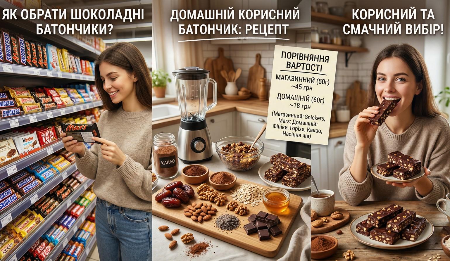 Шоколадні батончики: шокуюча правда про склад і прості рецепти