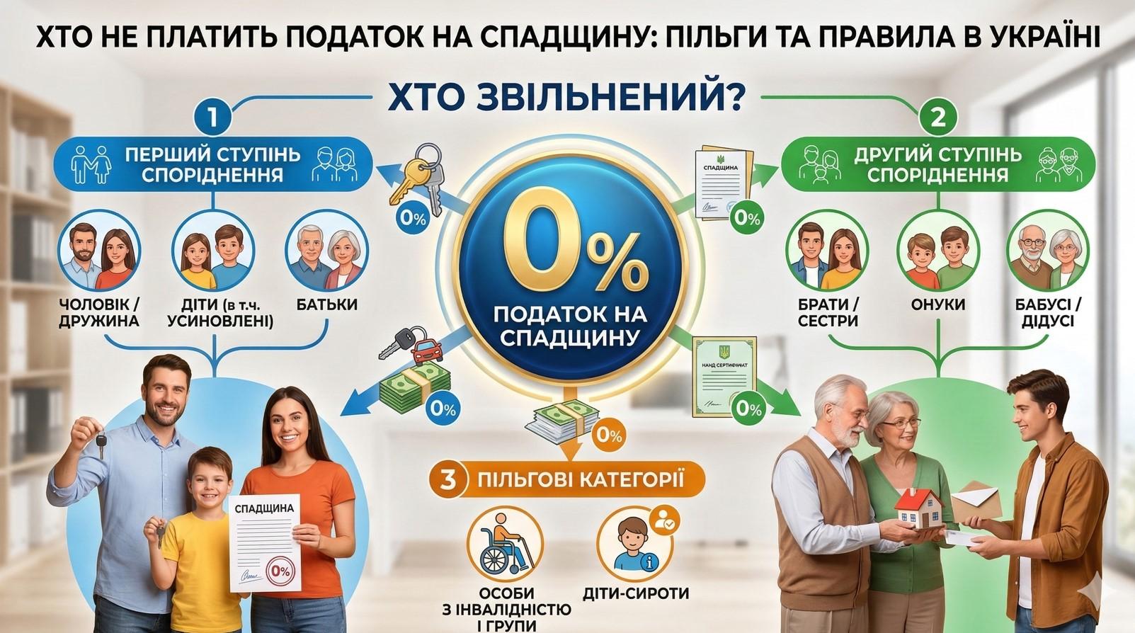 Хто не платить податок на спадщину в Україні?